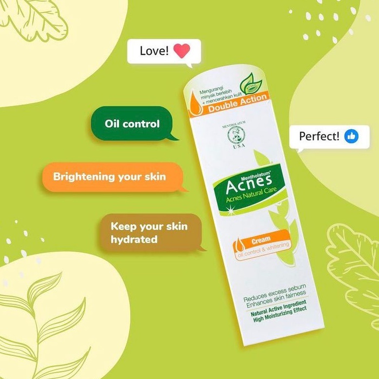 BPOM ACNES OIL CONTROL &amp; WHITENING CREAM 40 GR / SYE