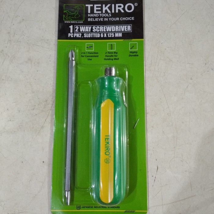 Tekiro OBENG DUA ARAH TEKIRO 2 WAY SCREWDRIVER SD-TW0849 Obeng bolak balik dua arah