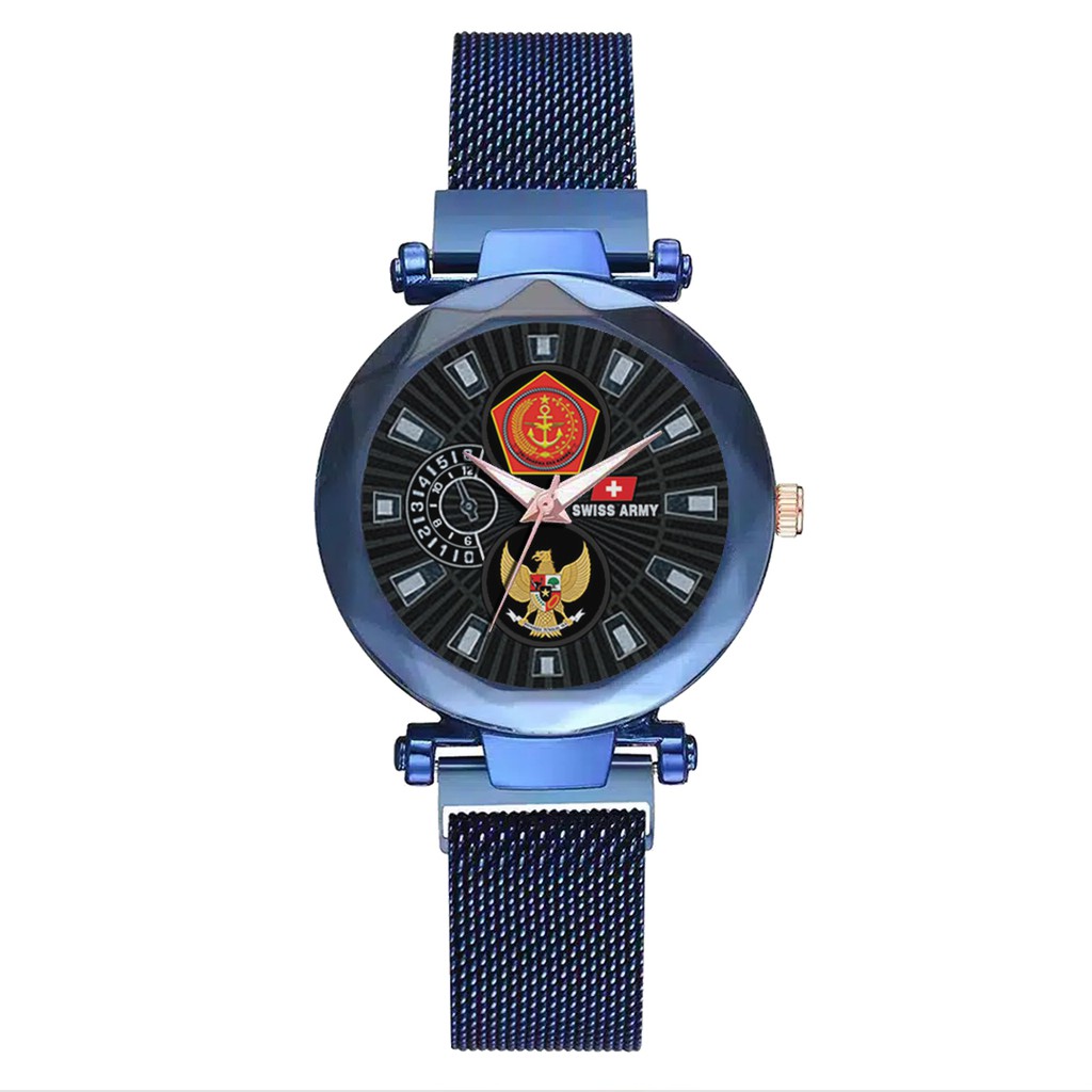 Jam Tangan Wanita Custom - TNI-GARUDA Free Box &amp; Batre Cadangan