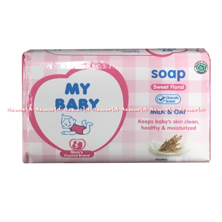 My baby Soap Milk And Oat 60gr Vitamin C 60gr Mengandung Chamomile Untuk Mencegah Iritasi Ringan Mybaby