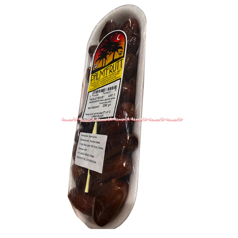 Palm'Frutt Dattes Dates Deglet Nout 200gr Buah Kurma Siap Makan Kurma Tunisia Palm Frutt Falm Fruit Pa'lm Curma