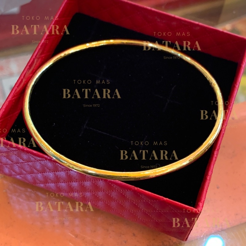 Gelang Keroncong Polos Kosong Emas Tua Asli Kadar 99% / Emas Kadar 97% Custom Handmade