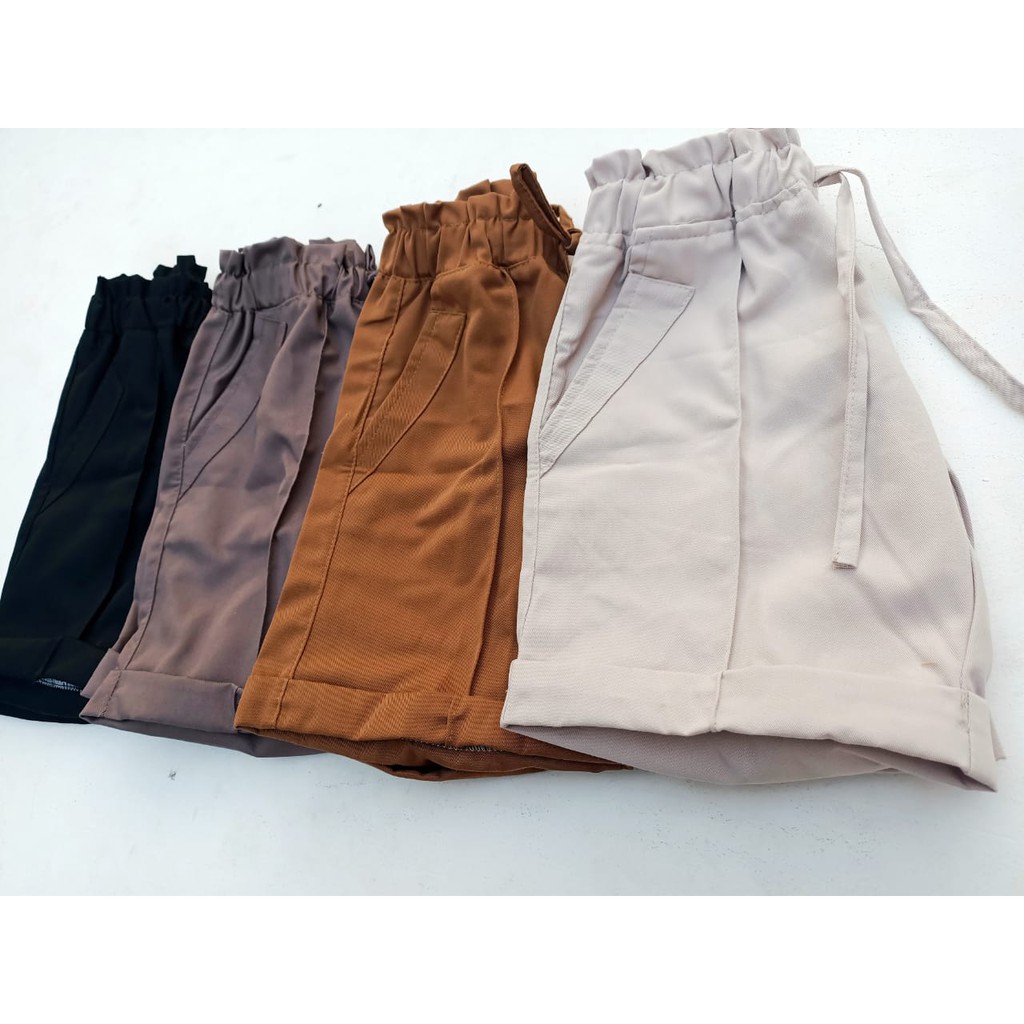 Celana pendek anak perempuan shortpants 1-13 tahun katun drill