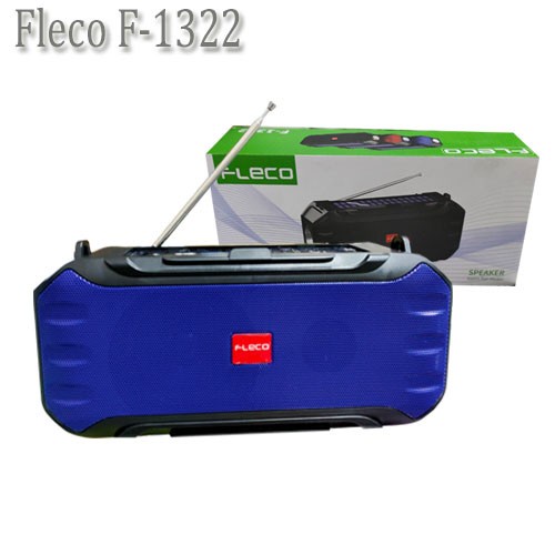 Fleco Speaker Portable Wireless Bluetooth F-1322 F1322 F 1322 Multifungsi Radio FM Memory Card