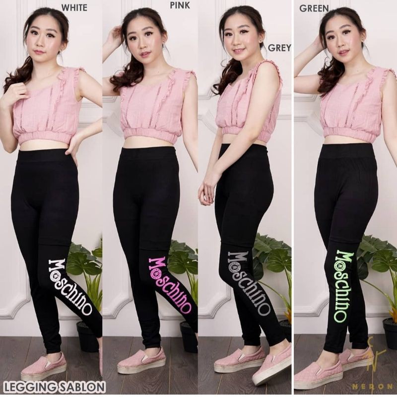 NEW LEGGING MOSCHINO IMPORT / LEGGING IMPORT MURAH / LEGGING MURAH IMPORT