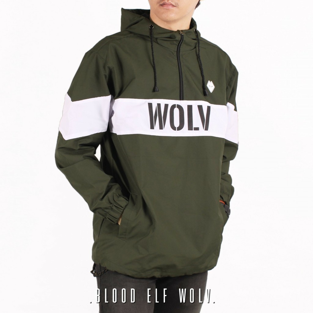 JAKET PARASUT RUNNING WOLV ORIGINAL