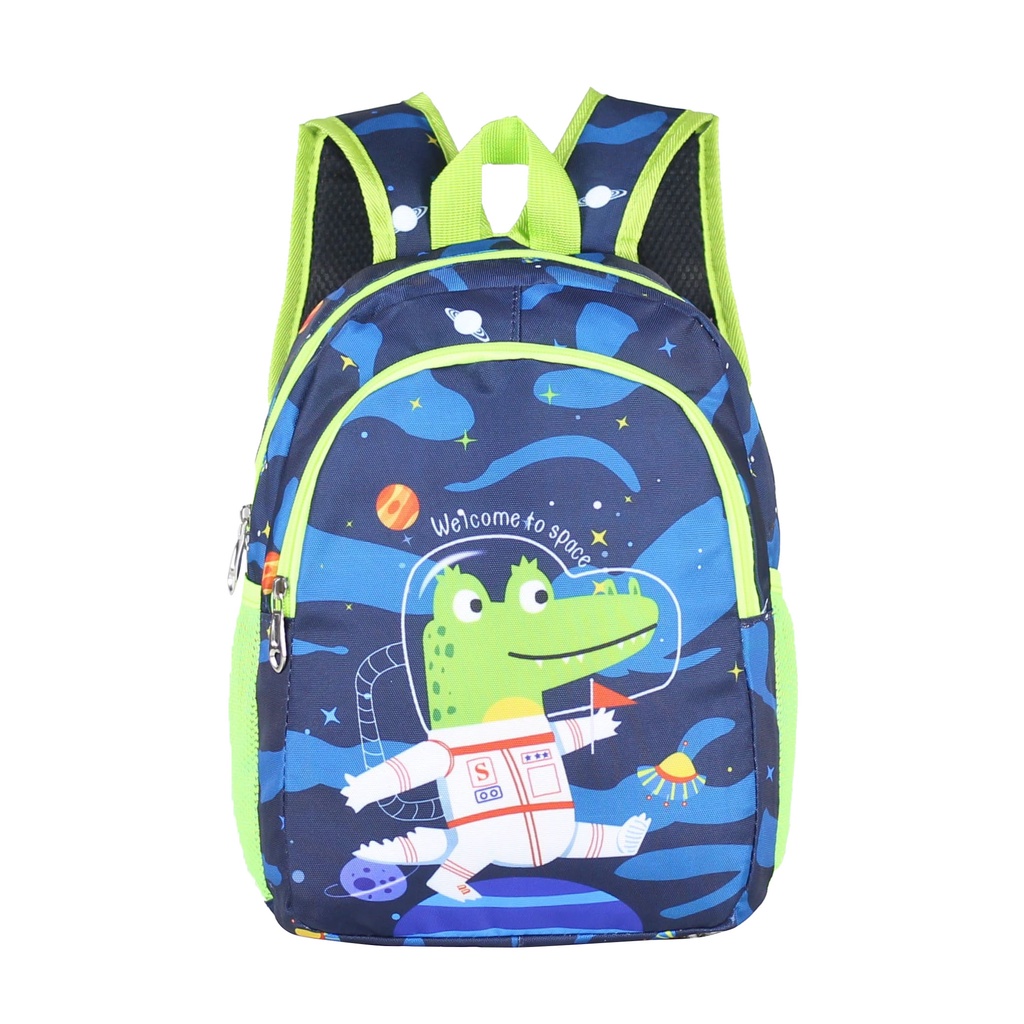 Backpack Mini Import Tas Keren Navy Hijau Space Anak Gendong Sekolah Anak Laki Laki Tk Cowo Kids