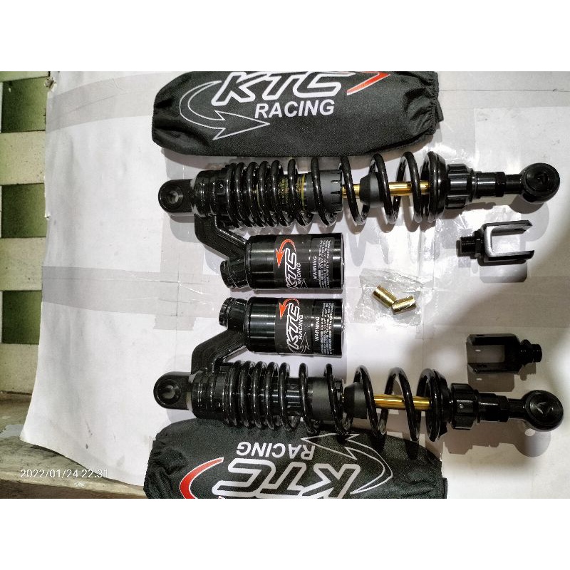 SHOCKBEAKER TABUNG KTC EXTREME 280mm 320mm 340mmn BLACK SERIES Jupiter RX king Tiger Vega Supra Nouvo aerox nmax new nmax old pcx dll/SHOCK BELAKANG BEBEK KTC EXTREME RACING copy  BLACK SERIES NEW PRODUK-4