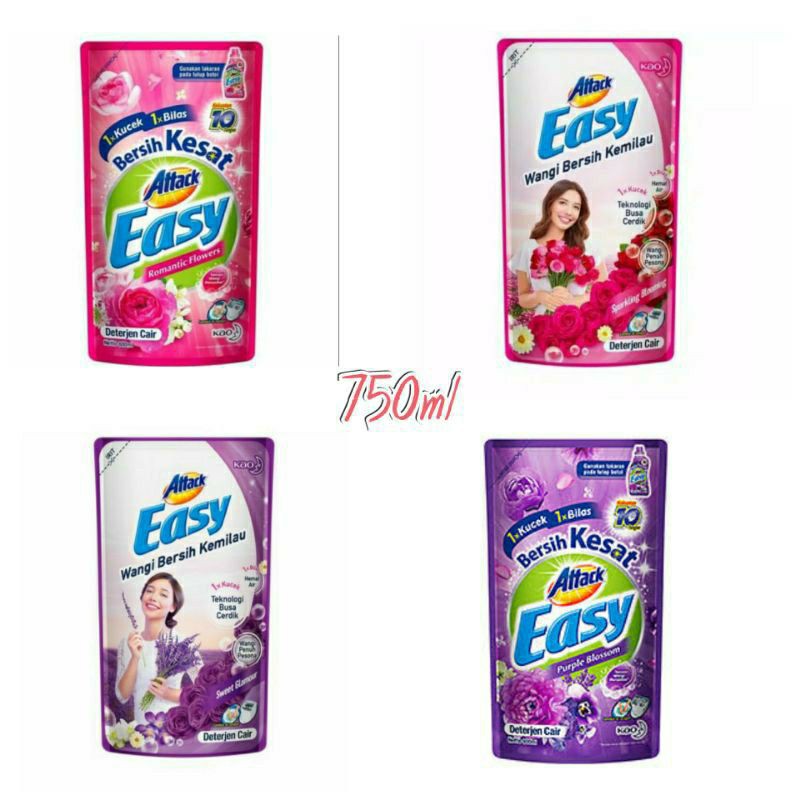Attack easy detergent Liquid 750ml