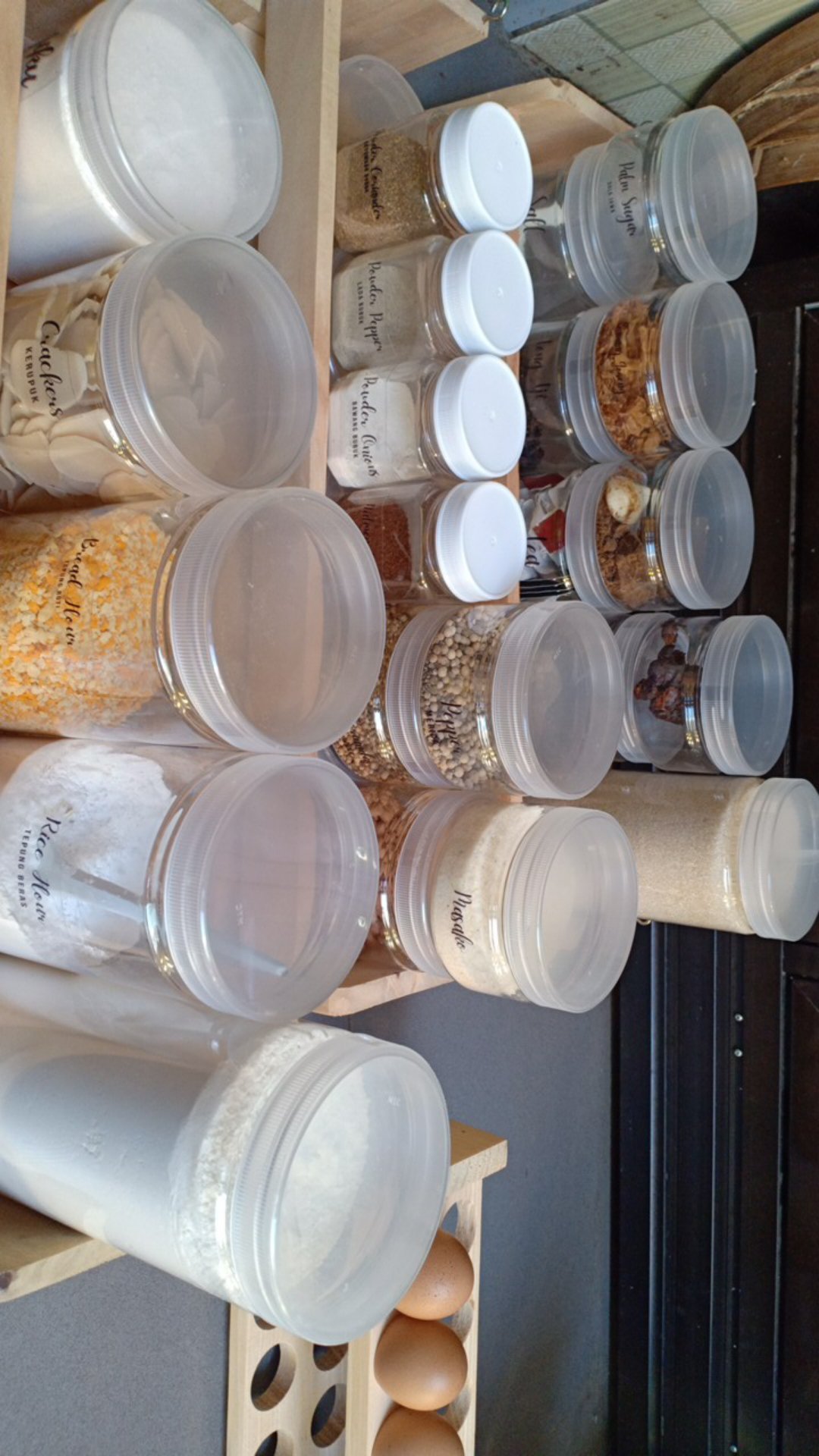 (min. Beli 6pc) Jar Cylinder 750ml/ Toples Silinder Tutup Ulir/ Plastik Pet/ Kue/ Puding/ Permen