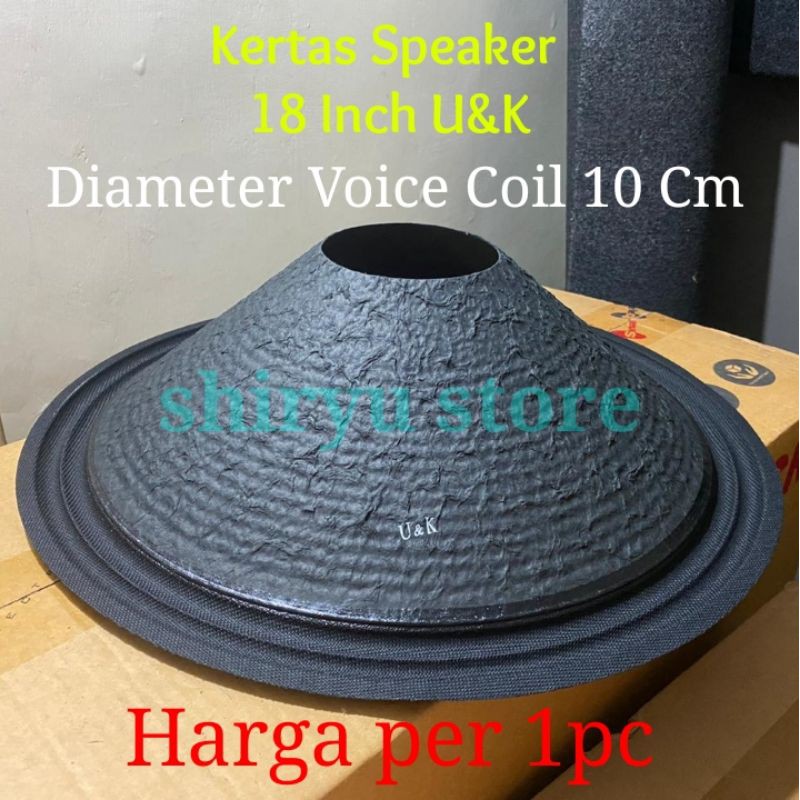Kertas Speaker Daun Conus Membran Speker Spiker U&K 18 Inch 18 In 18" U&K UK