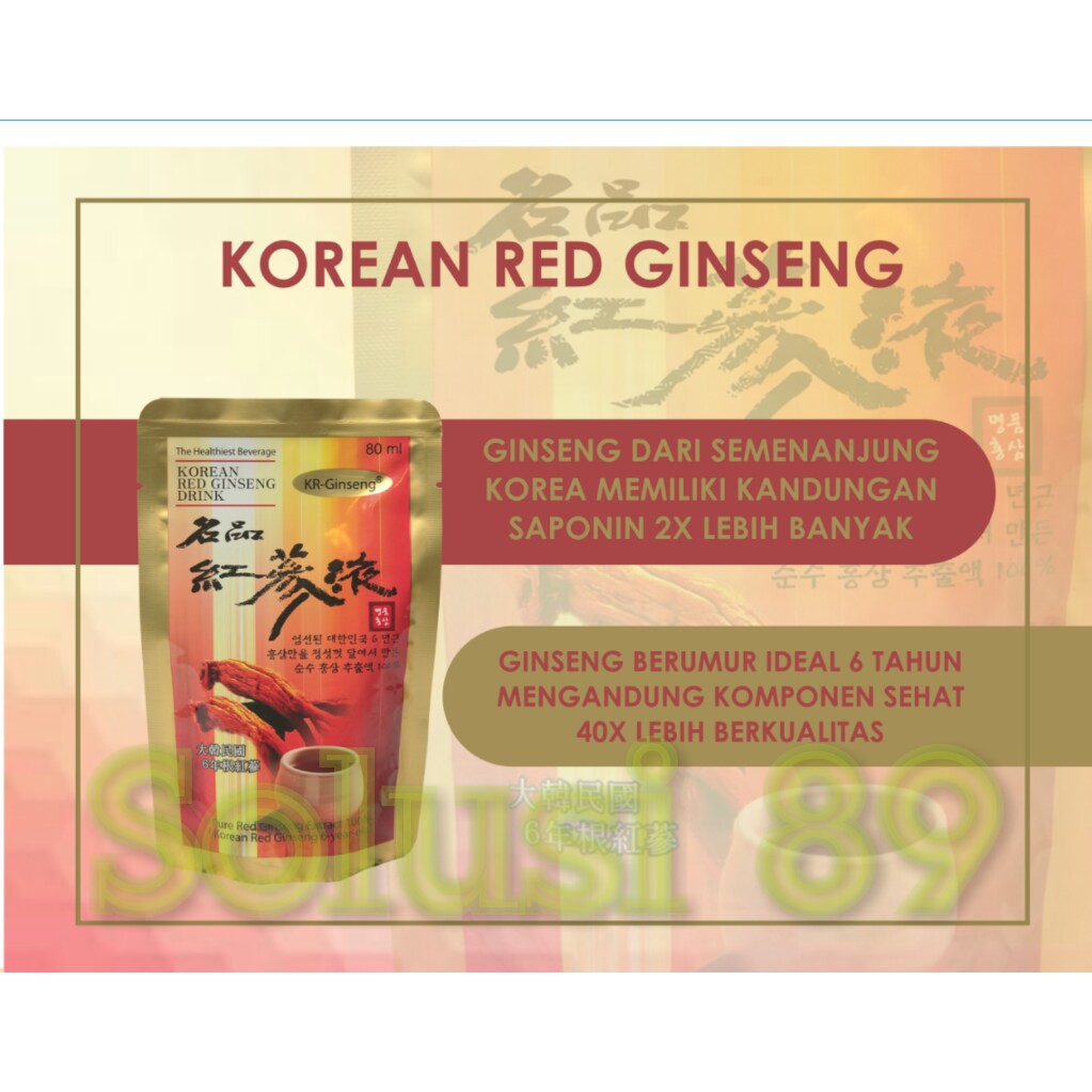 Manfaat Korean Red Ginseng Vital Tonic