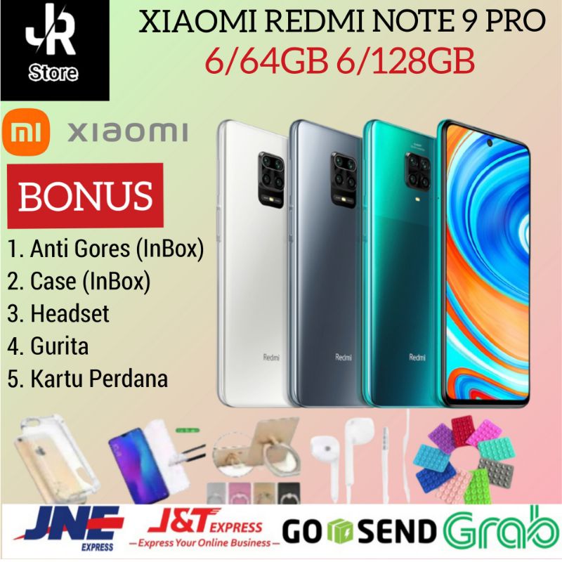 XIAOMI REDMI NOTE 9 PRO 6/6GB & 8/128GB GARANSI RESMI XIAOMI