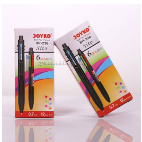 

Pulpen Joyko BP-236 Sito 6 Warna / Colours