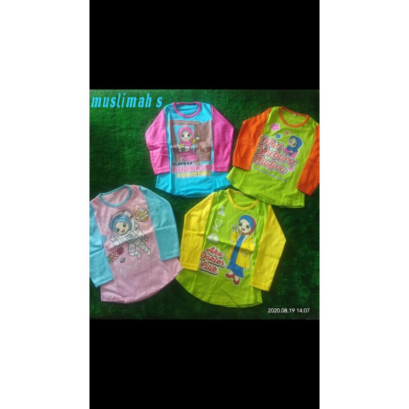 kaos muslimah anak