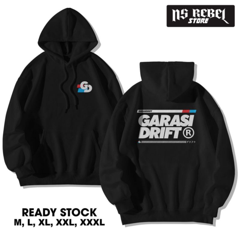 Sweater Hoodie Distro Racing Garasi Drift Race - Ns Rebel