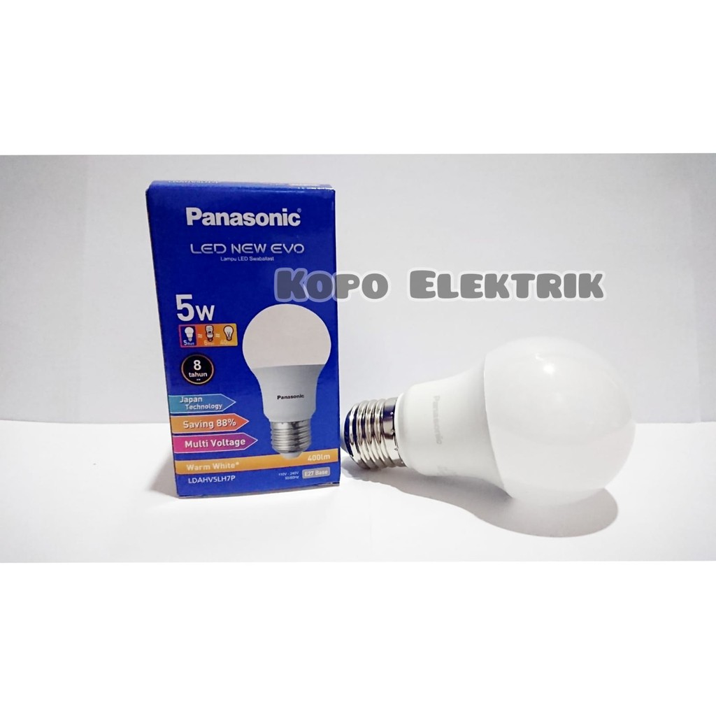 Lampu LED Bulb Panasonic New Evo 5 Watt