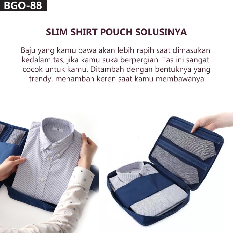 Tas Slim Shirt Pouch Tas Travelling Ringkas Multifungsi  BGO 88