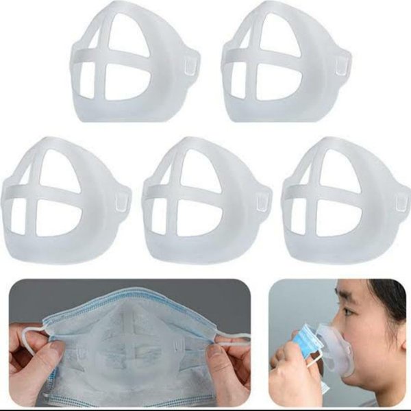 Penyangga Masker 3D Anti Pengap Pelindung Lipstik Bahan Silicon 3D