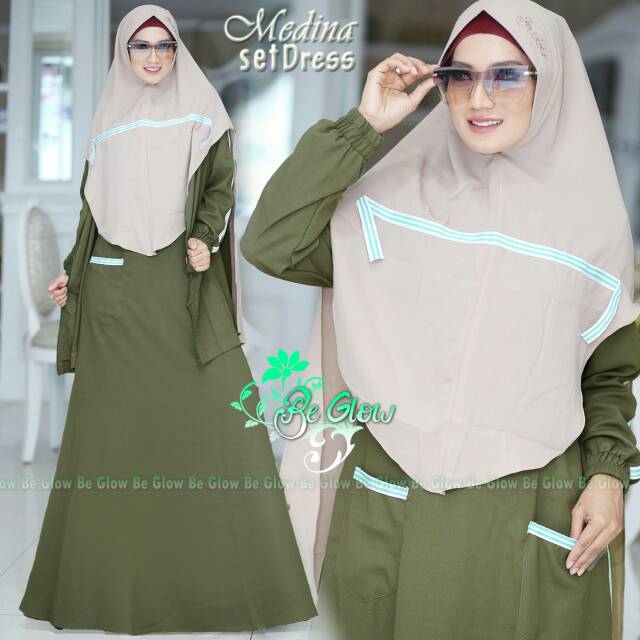 Medina syari set jaket by BeGlow