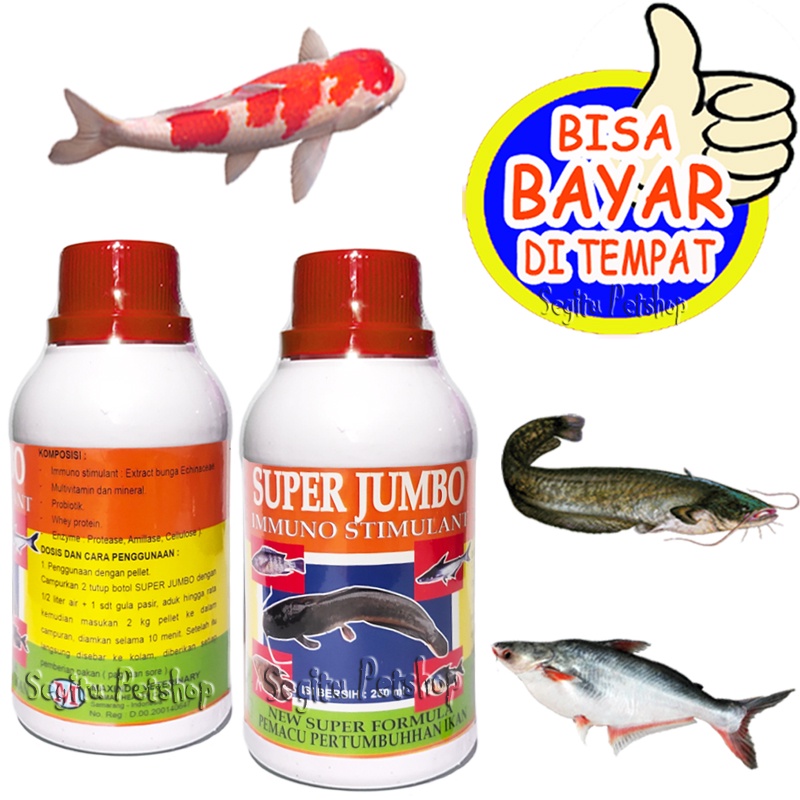 VITAMIN IKAN CEPAT GEMUK MAS NILA LELE GURAMI PATIN BAWAL SUPER JUMBO