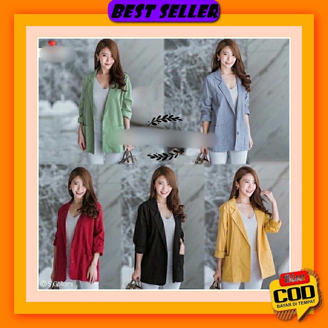 Ara Blazer Wanita Korean Style | Outer Wanita Blazer Casual Semi Formal | Jas Wanita Blazer Korea | 