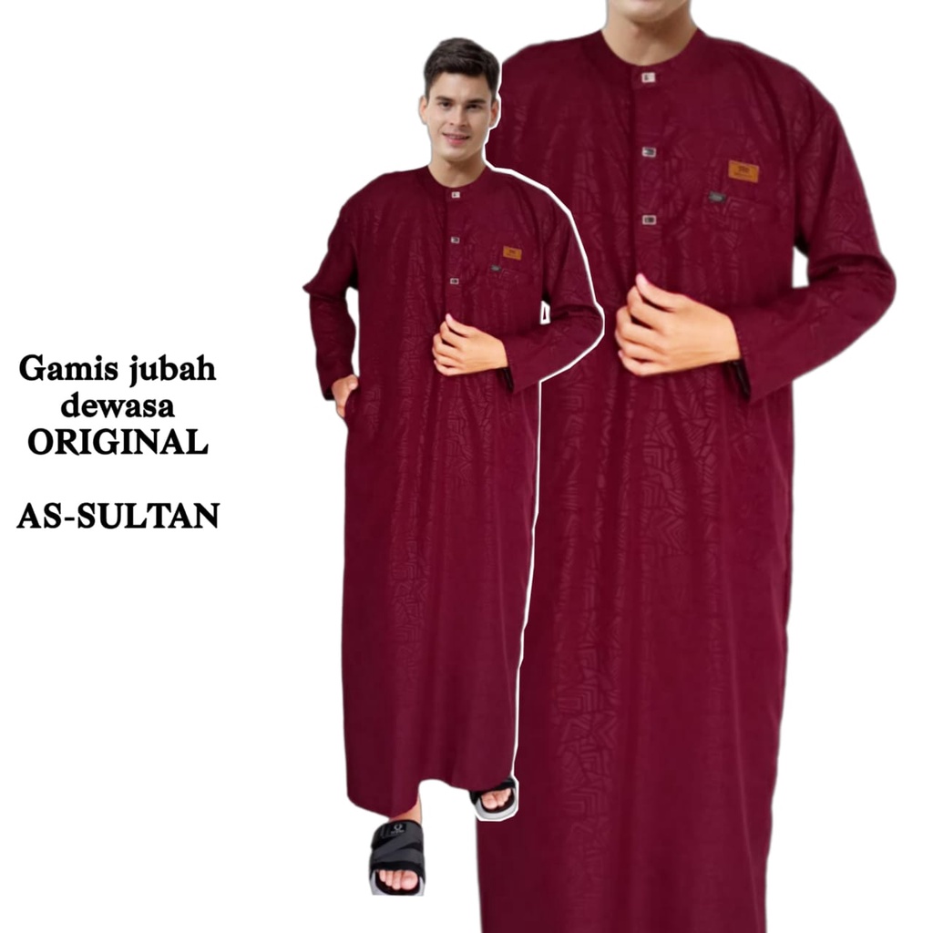 AS-SULTAN/JUBAH PRIA DEWASA EMBOS ORIGINAL PREMIUM/GAMIS LAKI LAKI/BAJU KOKO EMBOS ORIGIANL-3