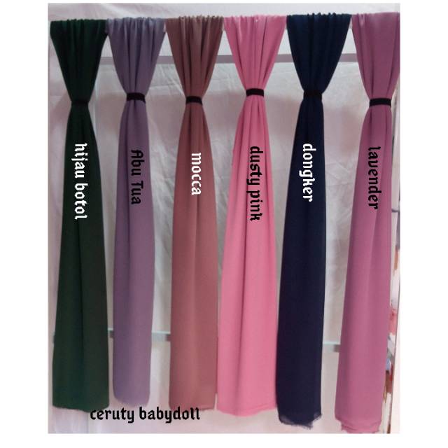 50cm Kain Ceruty Babydoll Grade A lebar 150cm Ceruti Babydol Gramasi 110gr