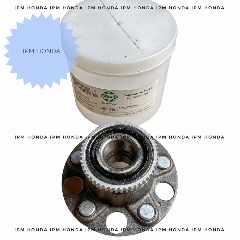 HUB249-4 Wheel Lahar Hub Bearing Roda Belakang Honda Odyssey RA6 RA8 2000 2001 2002 2003 NTN Japan Unifar No Brand