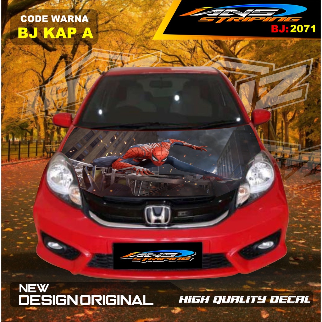 STIKER KAP DEPAN MOBIL AVANZA XENIA / STIKER KAP MOBIL INNOVA / VARIASI STIKER KAP MESIN MOBIL HONDA JAZZ TOYOTA RUSH