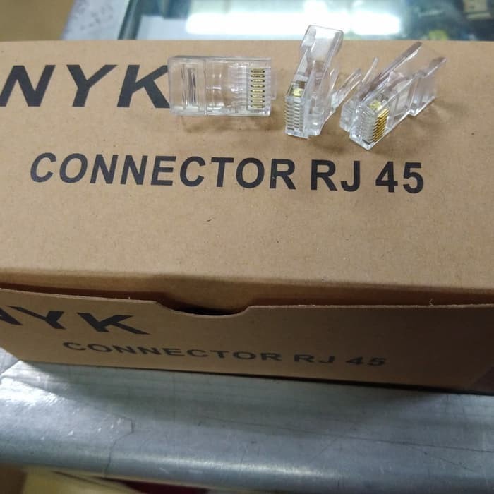 Connector Rj45 NYK isi 100pcs - Konektor Rj 45 isi 100pcs NYK Original