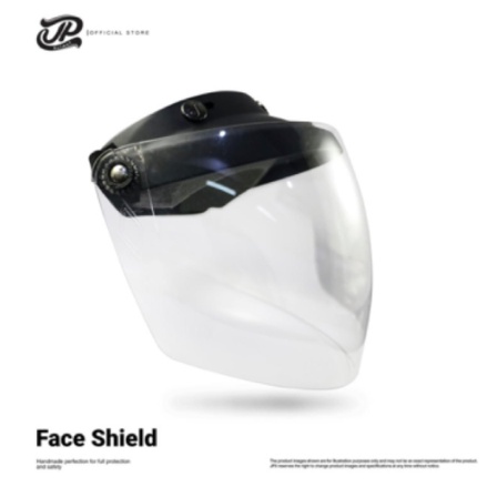 MASKER HELM FACE SHIELD Pelindung wajah bahan ABS &amp; Polycarbonate APD CORONA COVID