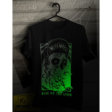 MISS MAY I SKULL RETRO HARDCORE GLOW IN THE DARK KAOS CADAS L2K 77