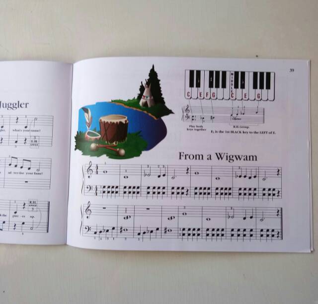 Buku piano Teaching Little Fingers to Play by John Thompson Modern piano course