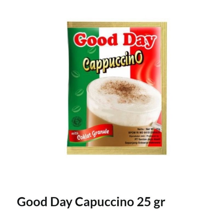 

Goodday cappucino 25g