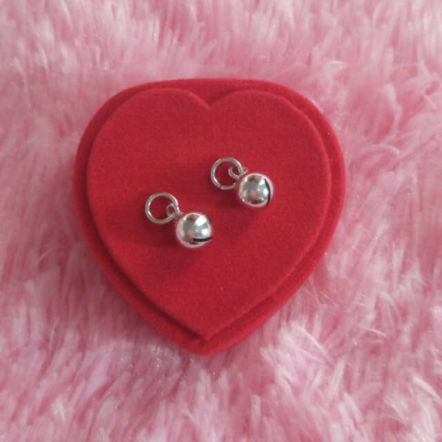 Krincing kerincing perak 925 / bell /lonceng bunyi /MAINAN GELANG/PERAK 925 /silver lapis emas putih