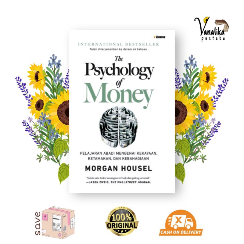 Original | The Psychology Of Money | Buku Motivasi Psikologi Self Improvement | Management keuangan