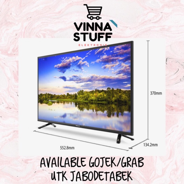 Televisi TV LED 24 Inch Panasonic TH-24E302G Monitor PC VGA HDMI