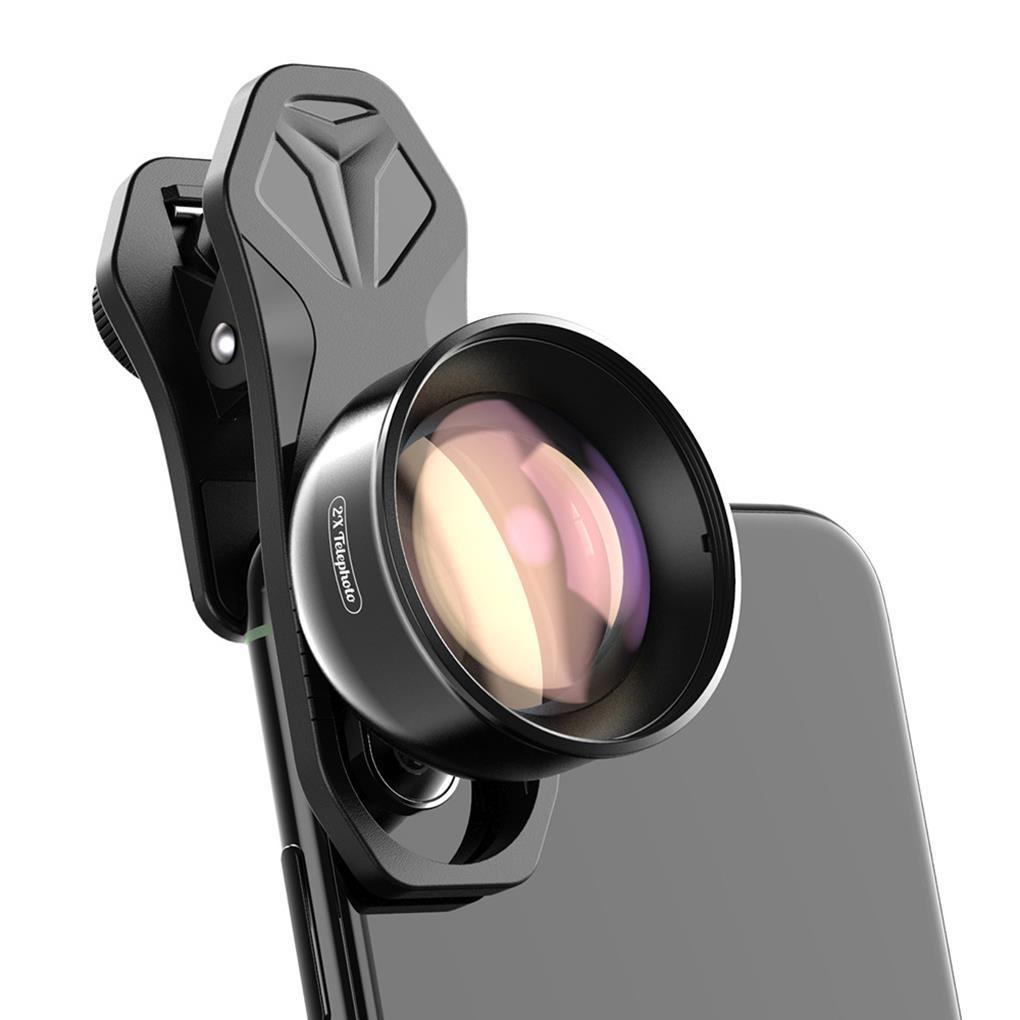 Apexel Lensa Telephoto Eksternal 2X Dengan Klip Untuk Iphone / Android (house2020)