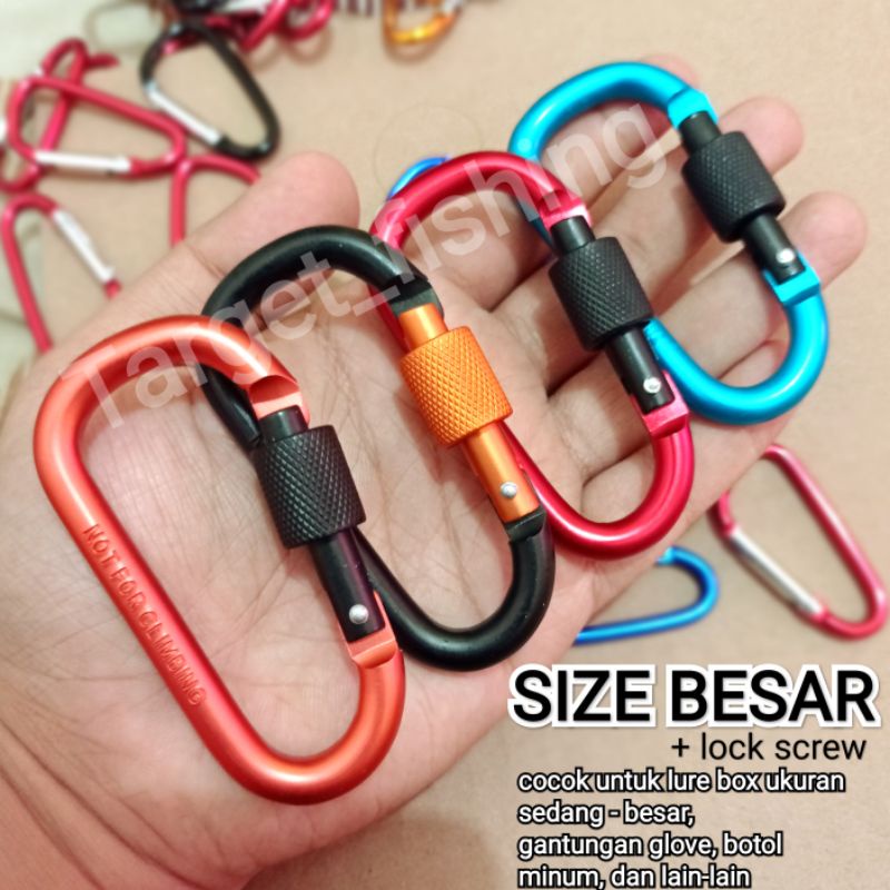 Carabiner / Gantungan Box lure &amp; Lipgrip dll