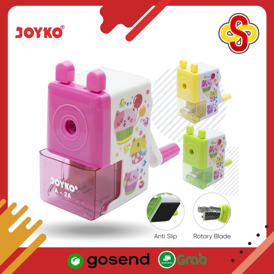 Rautan Pensil / Sharpener / Serutan Putar Joyko A-2A