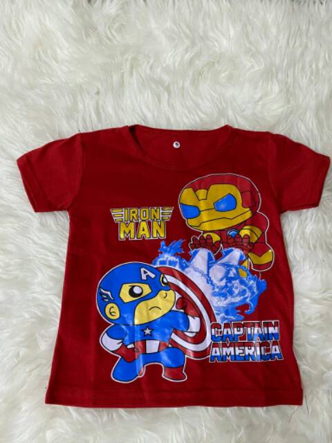 Kaos anak2 (IRON MAN) 1-9thn