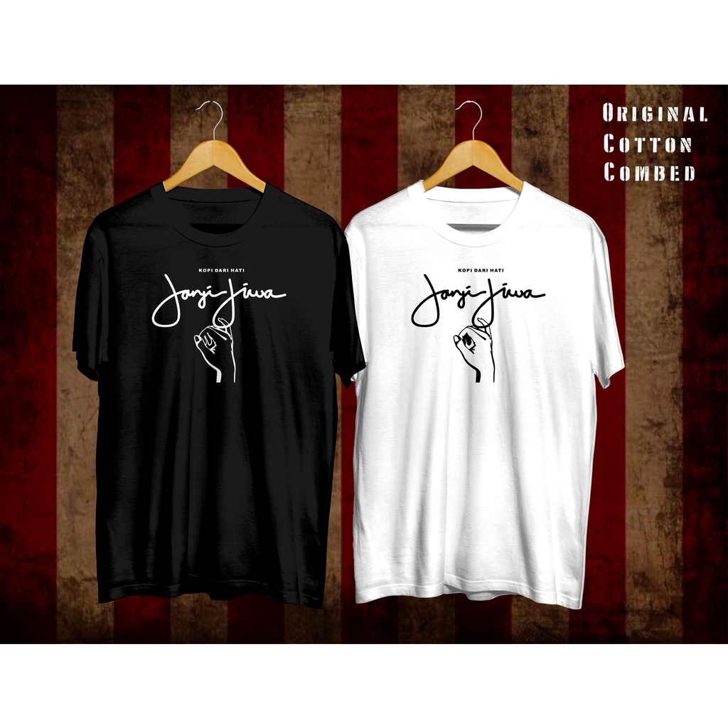 KAOS/ TSHIRT KOPI JANJI JIWA ORIGINAL COTTON PREMIUM/ BAJU DISTRO PENIKMAT KOPI
