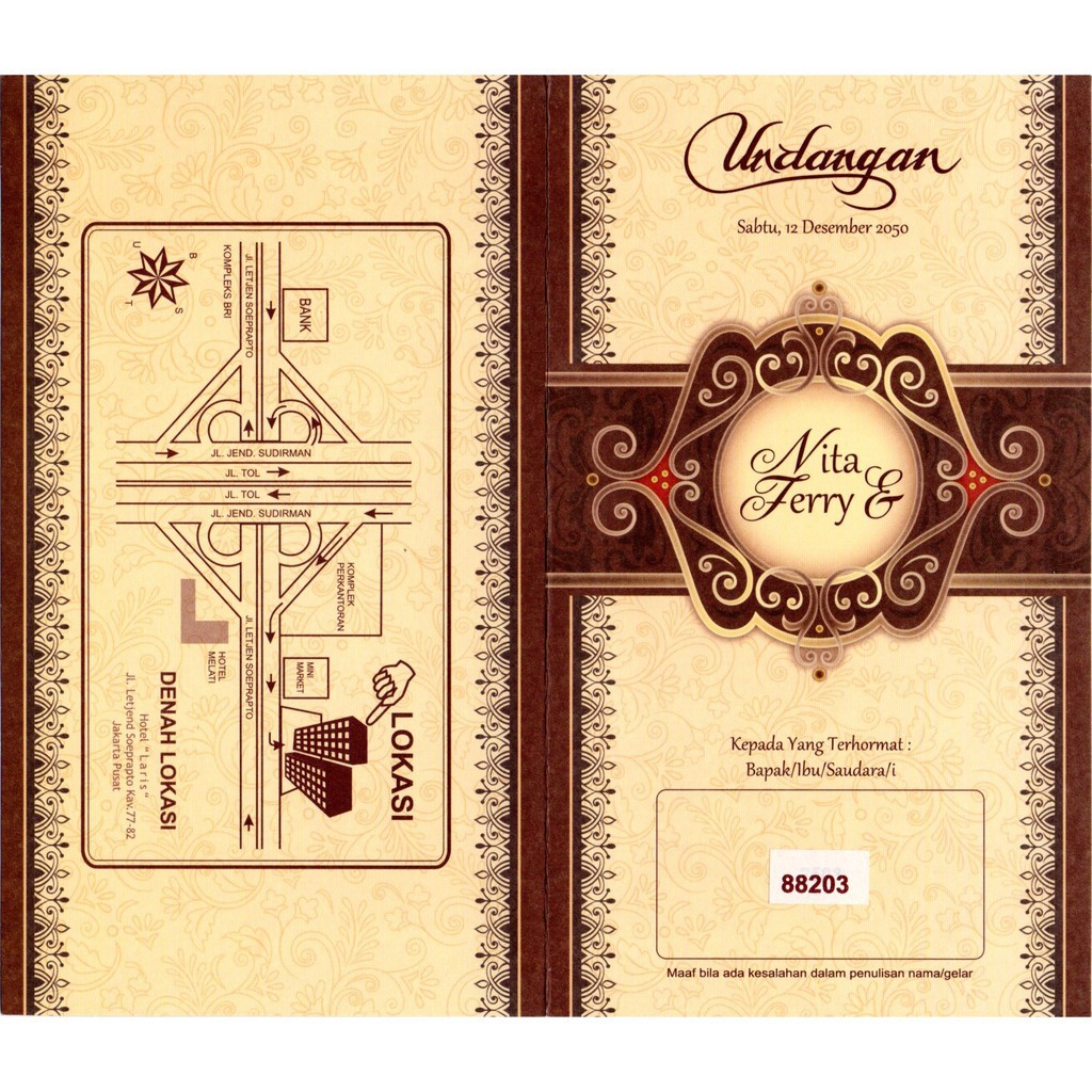 Blanko Undangan Erba 88203