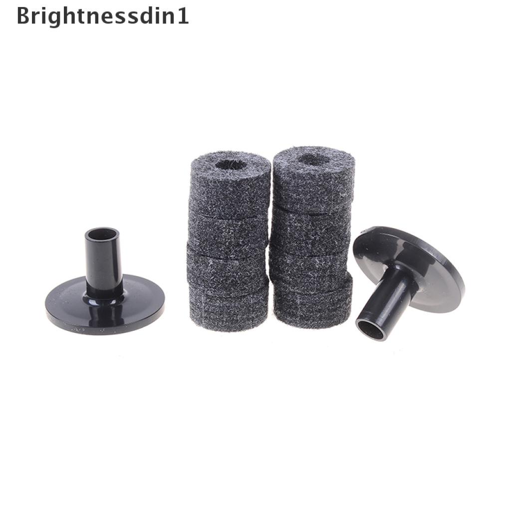 8 Pcs 25mm felt washer Dan 2PCS cymbal Sleeve Pengganti Untuk Rak drum