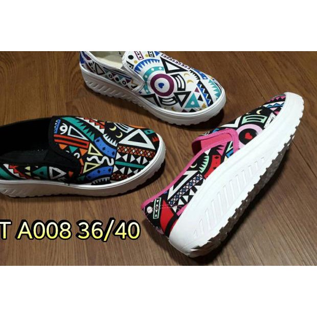✪WOW MURAH spt a008 sepatu karet kain kanvas cewek wanita luofu barabara *g.