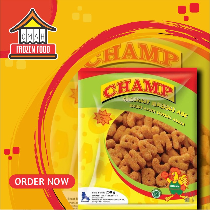 

Champ Naget Ayam Bentuk ABC 250gr (NON COD DILUAR KARISIDENAN SOLO)