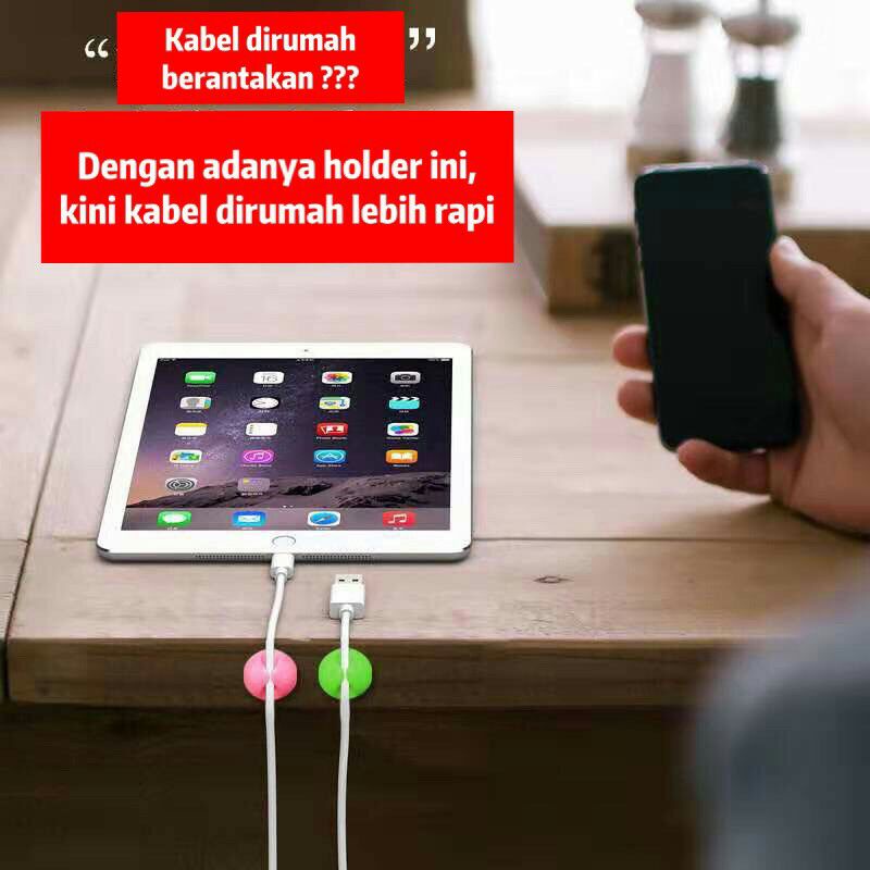 tempel holder kabel bentuk bulat