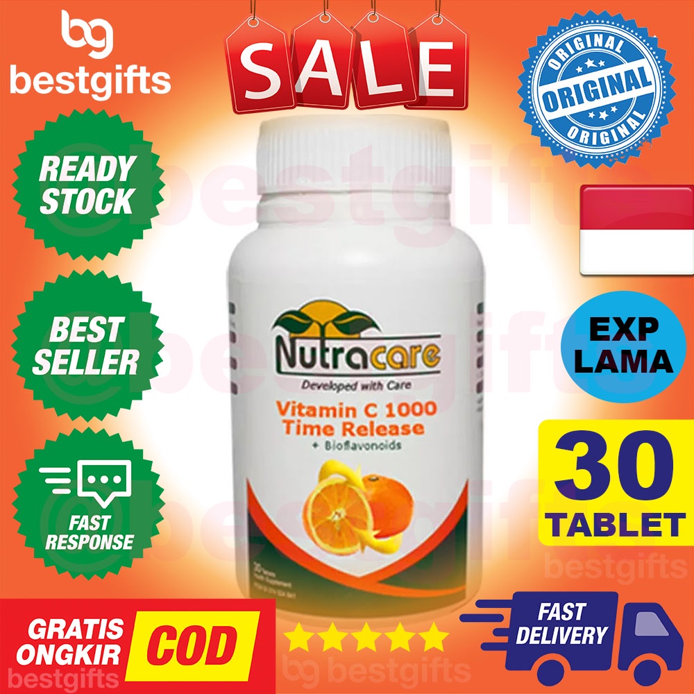 NUTRACARE VITAMIN C TIME RELASE DAYA TAHAN TUBUH 1000 MG - 30 TABLET