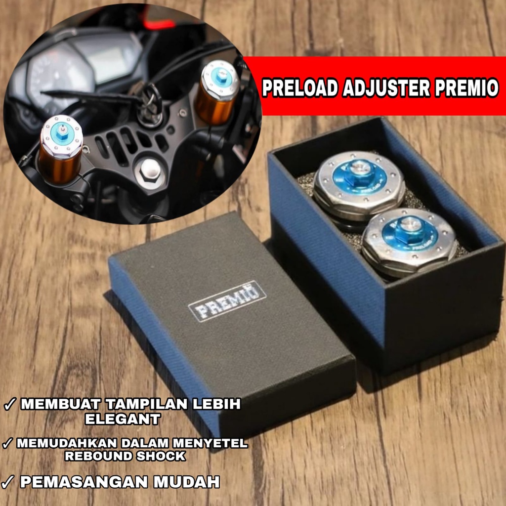 PROMO Setelan Sok Depan Preload Adjuster Cbr 250rr Zx25r Nassert Beet tutup shock bpro wr3 r15 cbr25